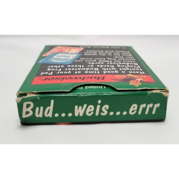 Vintage 1996 Budweiser Frog Playing Card Deck Official Budweiser Product - Picture 8 of 9